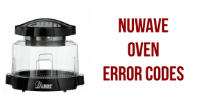 NuWave oven error codes