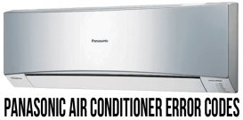 Panasonic air conditioner error codes
