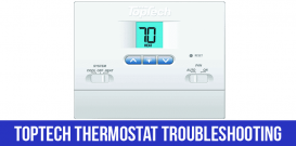 Toptech thermostat troubleshooting