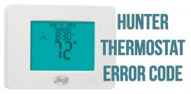 Hunter thermostat error code