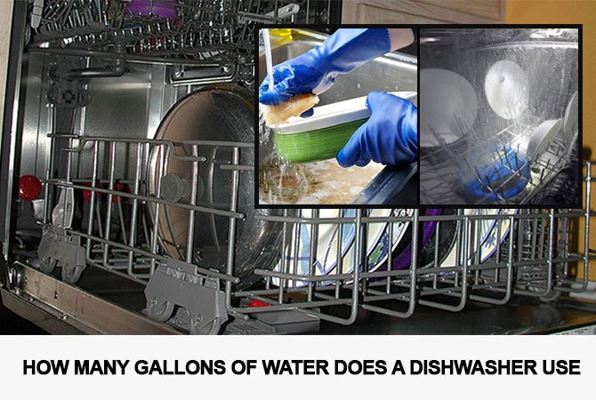 How many gallons of water does a dishwasher use