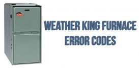 Weather King Furnace Error Codes