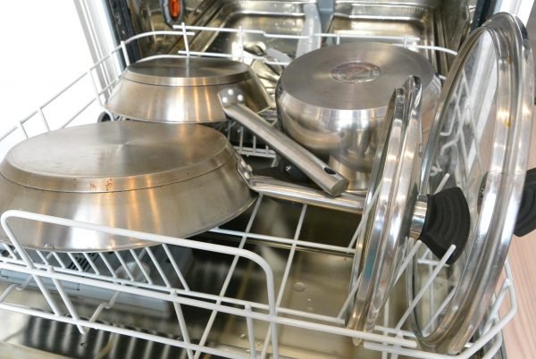 loading Plates and bowls into the dishwasher