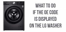 What to do if the OE code is displayed on the LG washer