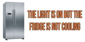 The light is on but the fridge is not cooling
