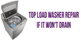 Top load washer repair if it won't drain