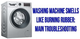 Washing machine smells like burning rubber: main troubleshooting