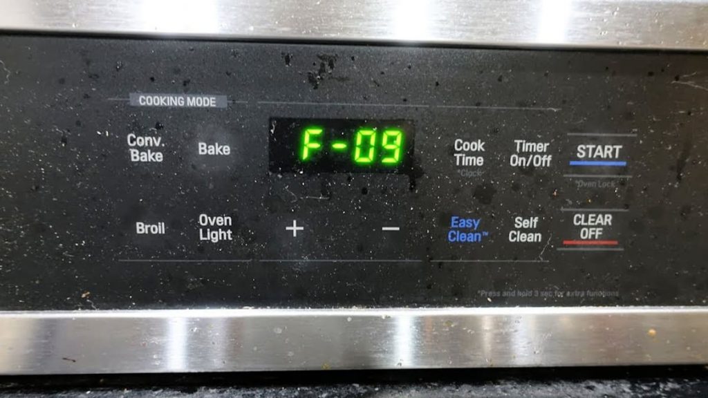 What Does The F9 Error Mean In The LG Oven 