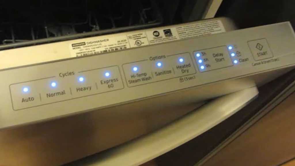 Samsung dishwasher indicate