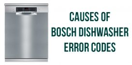 Causes of Bosch dishwasher error codes