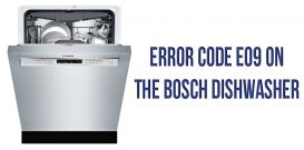 Error code E09 on the Bosch dishwasher