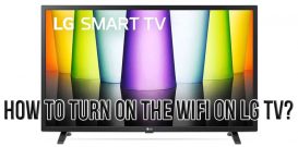 How to turn on the WiFi on LG TV?