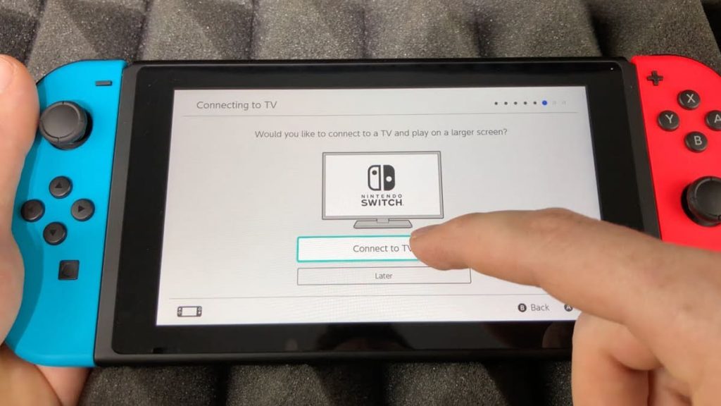Smart TV control via Nintendo Switch