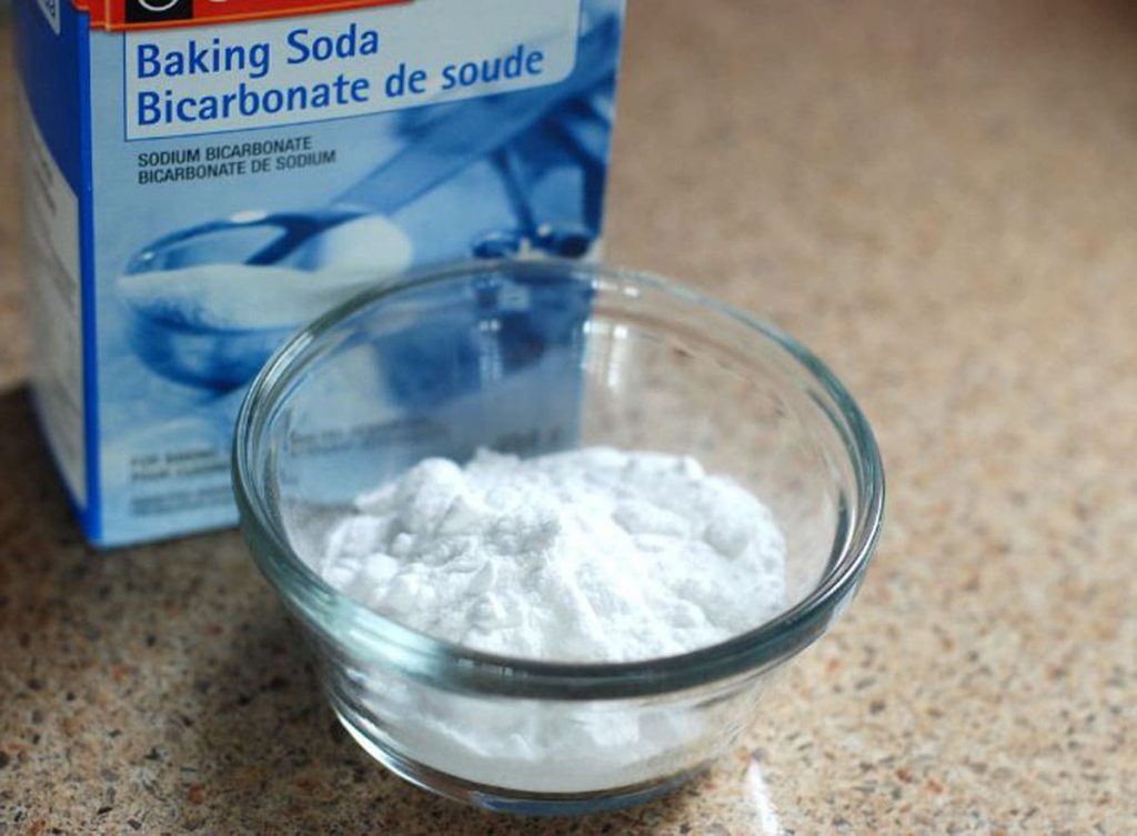 Soot removal baking soda