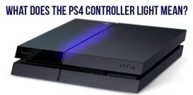 What does the PS4 controller light mean