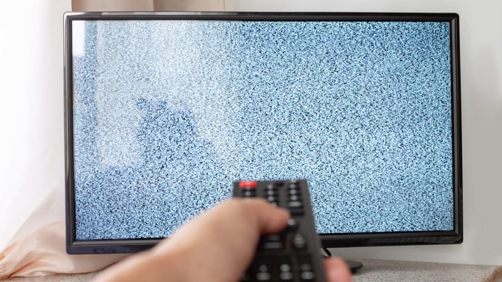 defects in the display of the TV