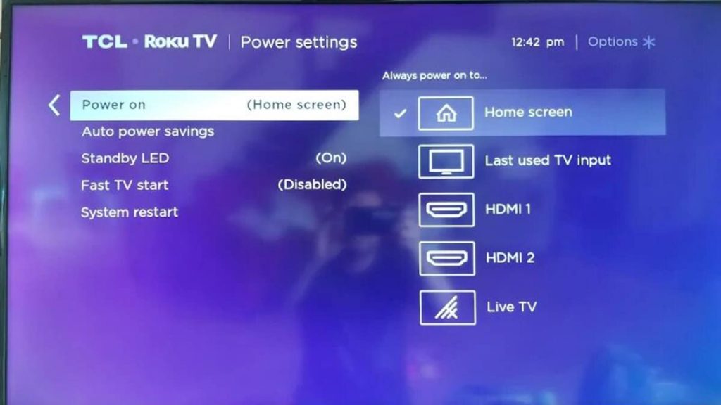 Change input HDMI on Roku TV