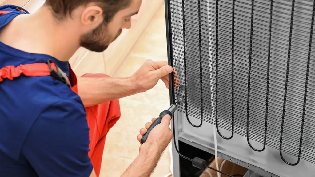 Cleaning the condenser coils