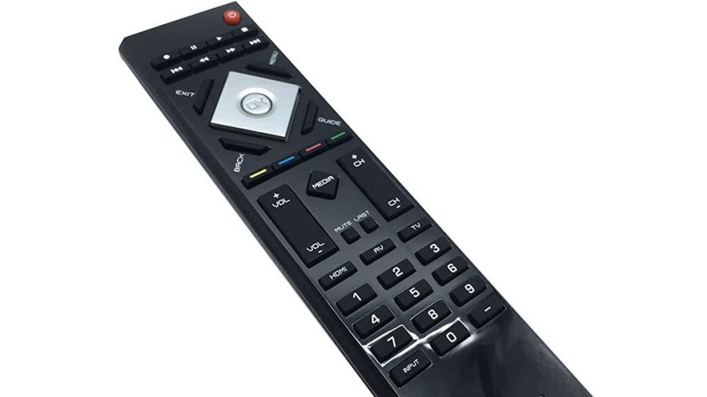 Remote control for Vizio TVs marked E-Model