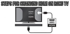 Steps for changing HDMI on Roku TV