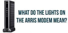 What do the lights on the Arris modem mean?