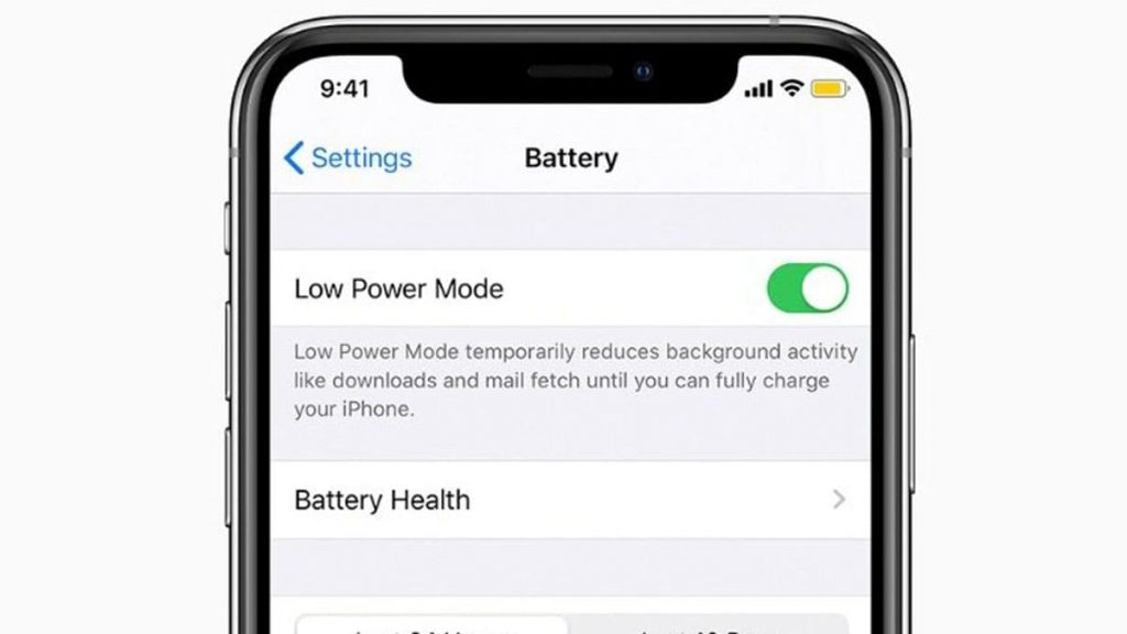 Disable Power Saving Mode on iPhone