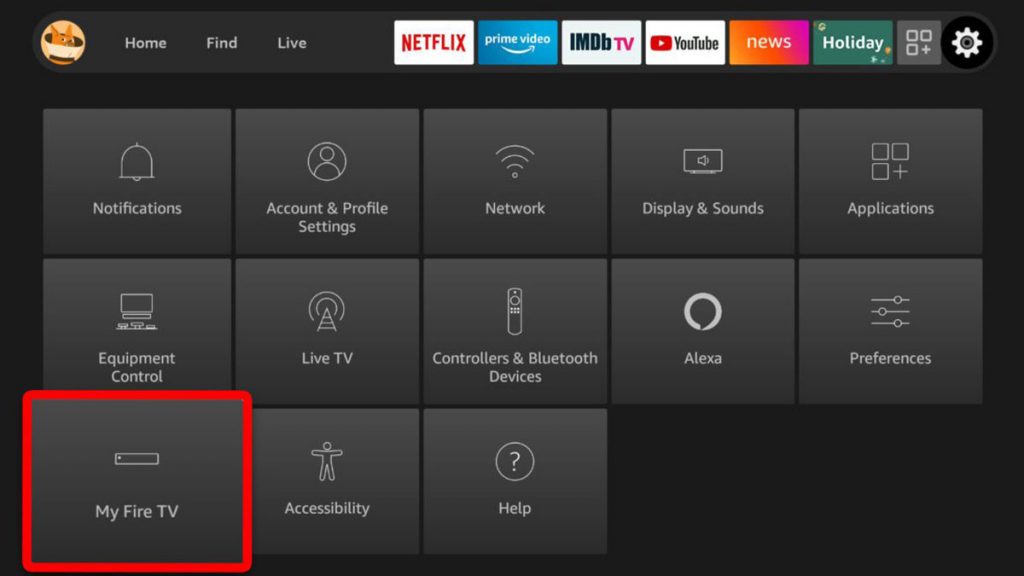 Reset all settings on your Fire TV stick