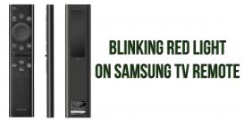 Blinking red light on Samsung TV remote