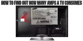 How to find out how many amps a TV consumes